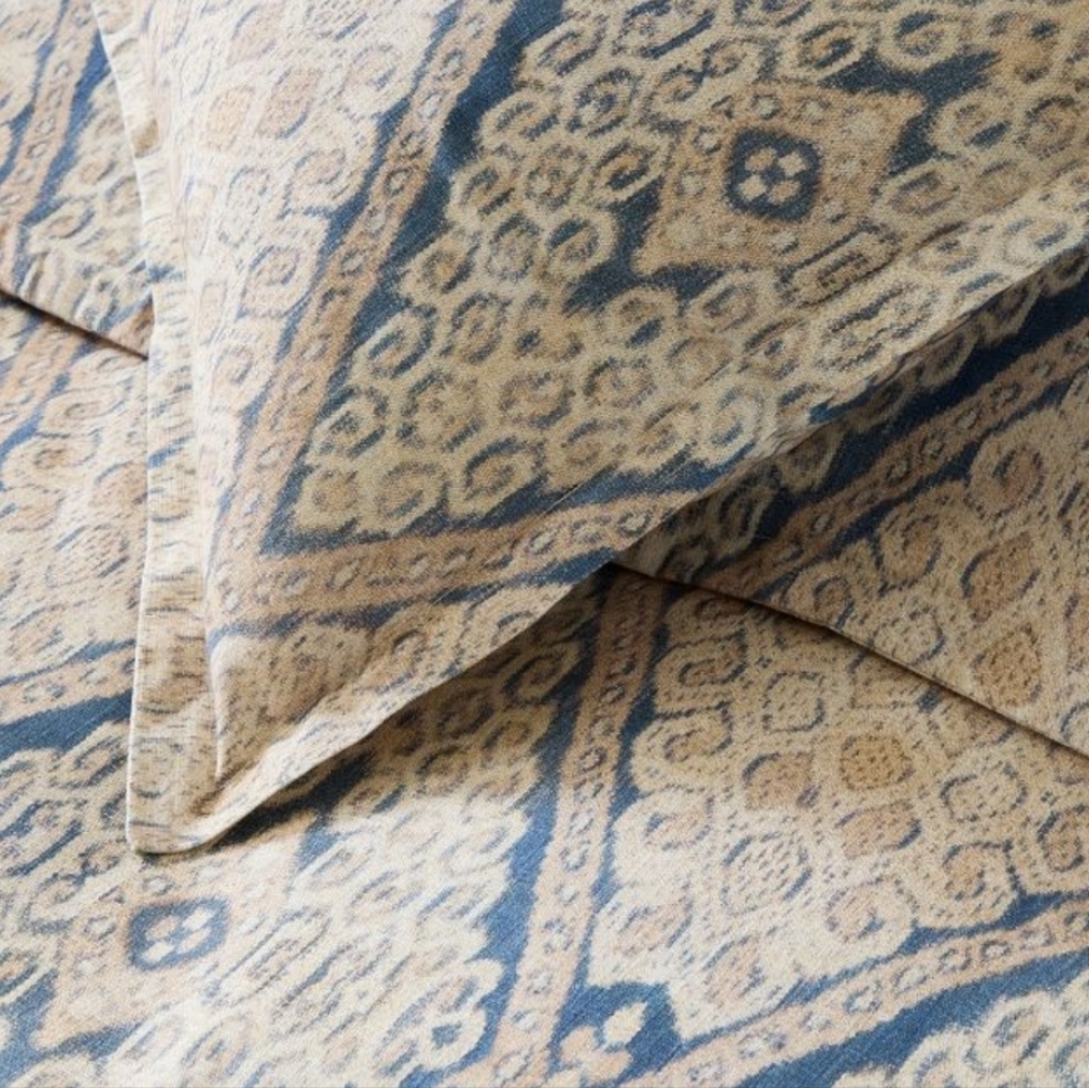 ❤️BUY 2 GET 1 FREE West Elm Peyton Ikat Duvet Cover,Marina Blue,Retail $169.00 - Picture 2 of 10